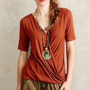 Anthropologie Dolan Faux Wrap Menen Top